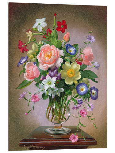 Gallery print Roses, Peonies and Freesias