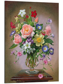 Magnettafel Rosen, Pfingstrosen und Freesien