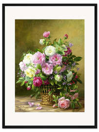 Gerahmter Kunstdruck Rosen