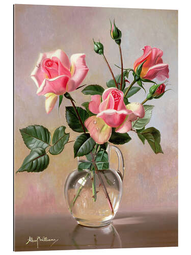 Gallery print Pink Roses in a Glass Jug