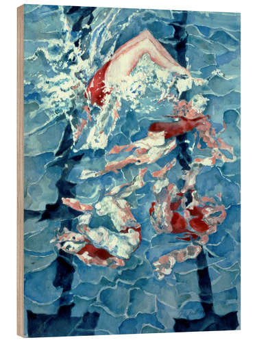 Wood print Synchronised Swimming