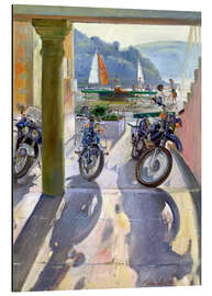 Magnettafel Motorräder und Segelboote