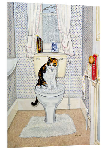 PVC-taulu Cat on the Loo