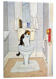 Gallery print Cat on the Loo