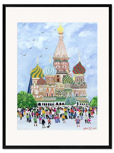 Kehystetty taidepainatus Pyhän Vasilin katedraali, Red Square, 1995