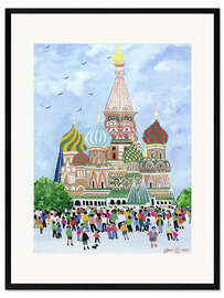 Kehystetty taidepainatus Pyhän Vasilin katedraali, Red Square, 1995