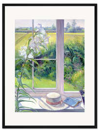 Gerahmter Kunstdruck Leseecke im Fenster (Detail) - Timothy Easton