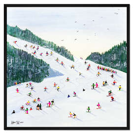 Gerahmter Kunstdruck Skifahren, 1995