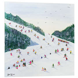 Foam board print Skiing, 1995