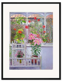 Gerahmter Kunstdruck Im Wintergarten