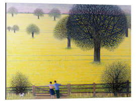 Aluminium print Yellow field