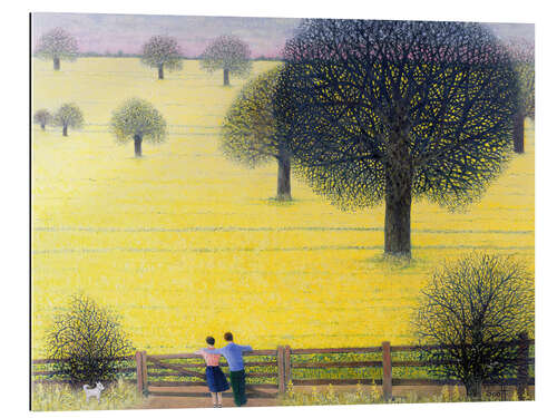 Quadro em plexi-alumínio Yellow field