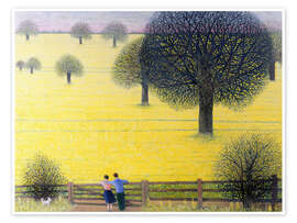Wall print  Yellow field - Pat Scott