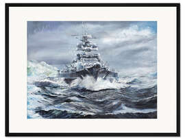 Gerahmter Kunstdruck Bismarck vor Grönland