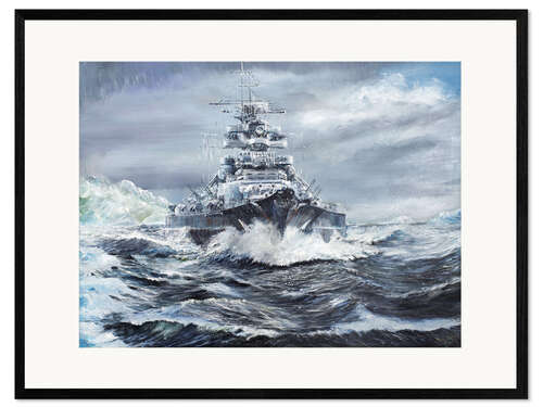 Gerahmter Kunstdruck Bismarck vor Grönland