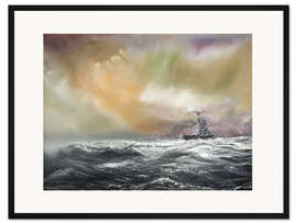 Gerahmter Kunstdruck Bismarck gibt Prinz Eugen ein Zeichen