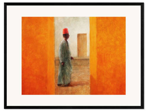 Plakat artystyczny premium w ramie Man, Tangier Road