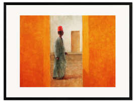 Plakat artystyczny premium w ramie Man, Tangier Road