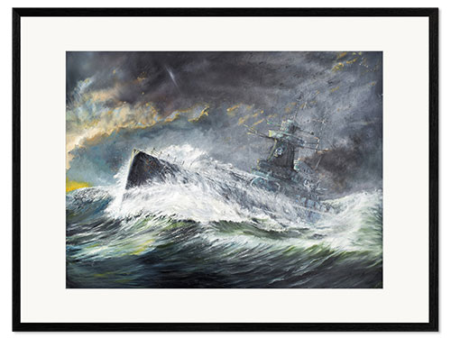Impression artistique encadrée Graf Spee enters the Indian Ocean 3rd November 1939