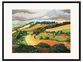 Gerahmter Kunstdruck Von Solsbury Hill