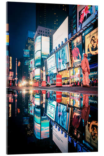 Acrylglasbild Broadway - Times Square - NEW YORK CITY