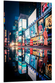 Aluminium print Broadway, Times Square by night