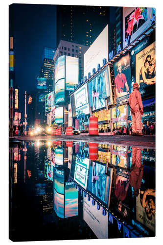 Lærredsbillede Broadway, Times Square by night