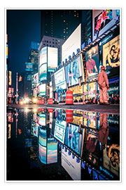 Poster  Broadway, Times Square by night - Sascha Kilmer