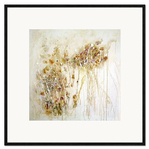 Kunsttryk i ramme Floral melted