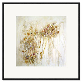 Kunsttryk i ramme Floral melted