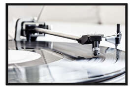 Gerahmter Kunstdruck Plattenspieler