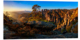 Acrylic print Blick in die Sächsische Schweiz