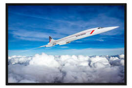 Gerahmter Kunstdruck Concorde Überschall-