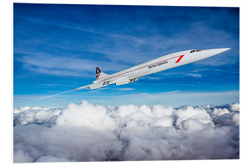 Foam board print Concorde Supersonic