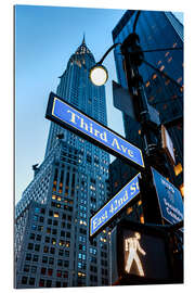 Gallery Print Straßenkreuzung in New York mit Chrysler Building