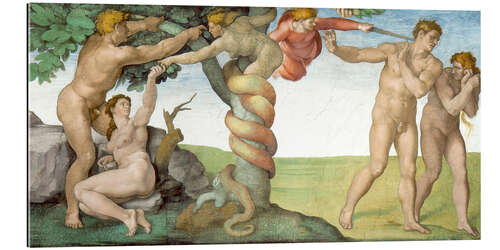 Galleritryk Sistine Chapel: The Fall and the Expulsion from Paradise