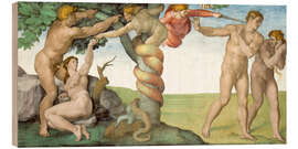 Wood print Sistine Chapel: The Fall and Expulsion from Paradise