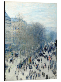 Aluminiumtavla  Boulevard des Capucines, Paris - Claude Monet