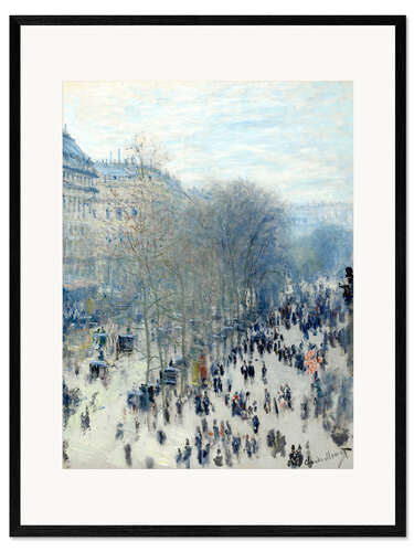 Plakat artystyczny premium w ramie Boulevard des Capucines