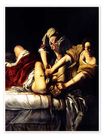 Póster  Judit decapitando a Holofernes - Artemisia Gentileschi