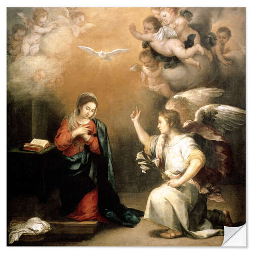 Vinilo para la pared Annunciation to the Virgin