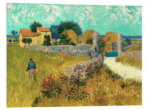 Foam board print Farmhouse in the Provence