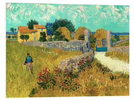 Tableau en PVC Ferme en Provence - Vincent van Gogh