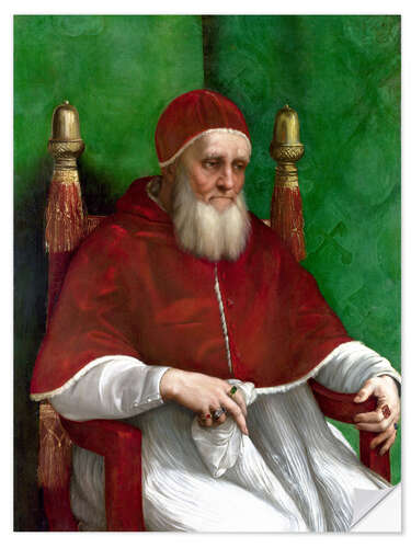 Selvklæbende plakat Pope Julius II