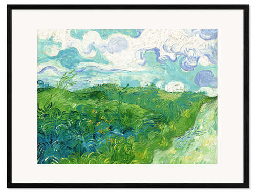 Framed art print Green Wheat Fields, Auvers