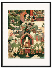 Gerahmter Kunstdruck Das Leben des Buddha Sakymuni