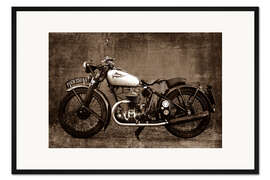 Gerahmter Kunstdruck Puch S4