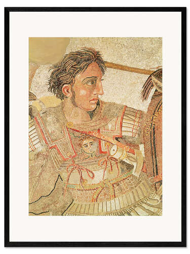 Impressão artística com moldura Alexander the Great