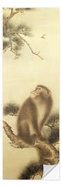 Wall sticker Monkey watching a dragonfly