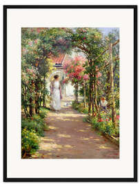 Gerahmter Kunstdruck Sommer im Garten